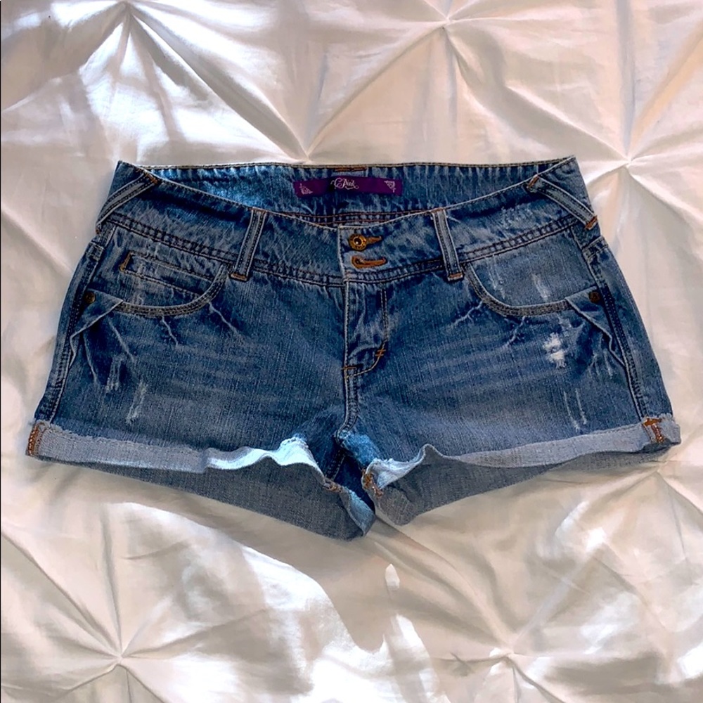 Distressed Jean Shorts